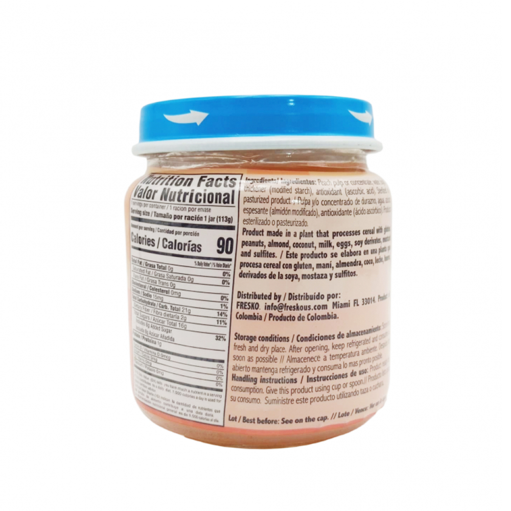 Compota de durazno Fresko (113 g / 4 oz) - Miniatura 2