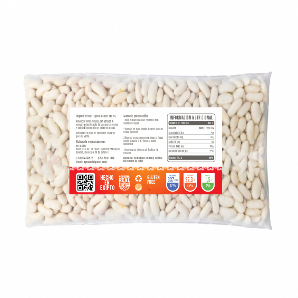 Frijoles blancos Cosecha Real (3 x 1 kg / 2.2 lb) - Miniatura 2