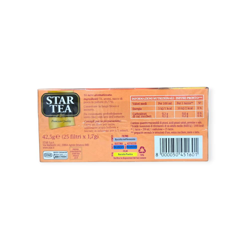 Té sabor a melocotón Star Tea (42.5 g / 1.49 oz) - Miniatura 2