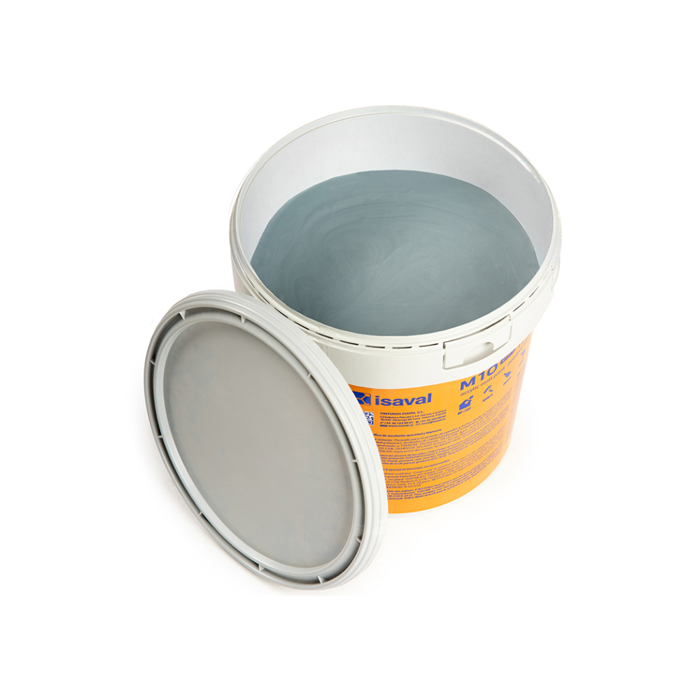 Pintura acrilica interior y exterior color gris azulado M - 10 Isaval (5 Kg / 11 lb) - Miniatura 3