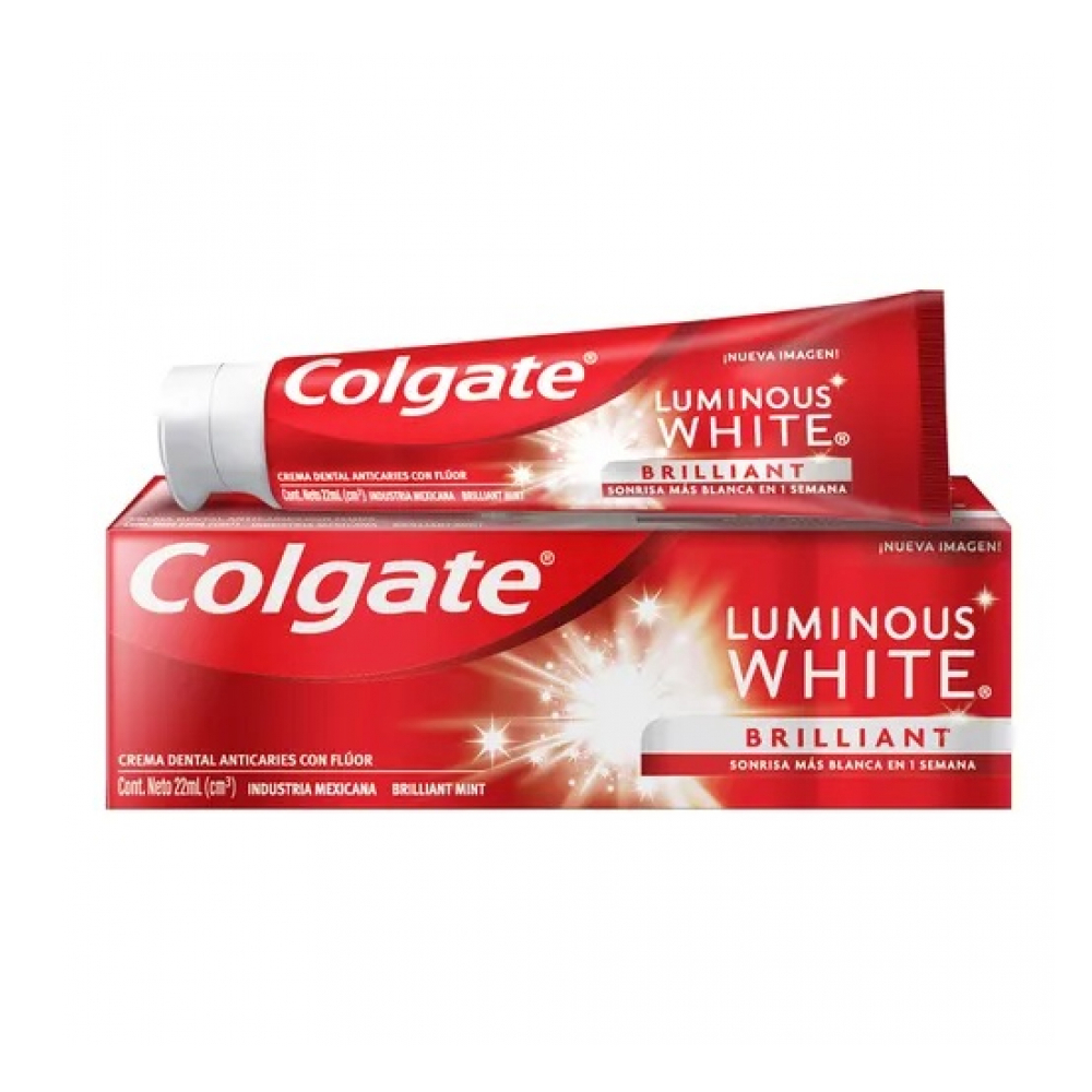 Pasta dental Luminous White Colgate (22 ml) - Miniatura 3