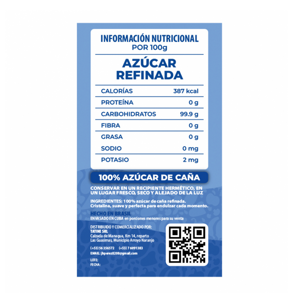 Azúcar blanca refinada Campo Vivo (6 x 1 kg / 2.2 lb) - Miniatura 2