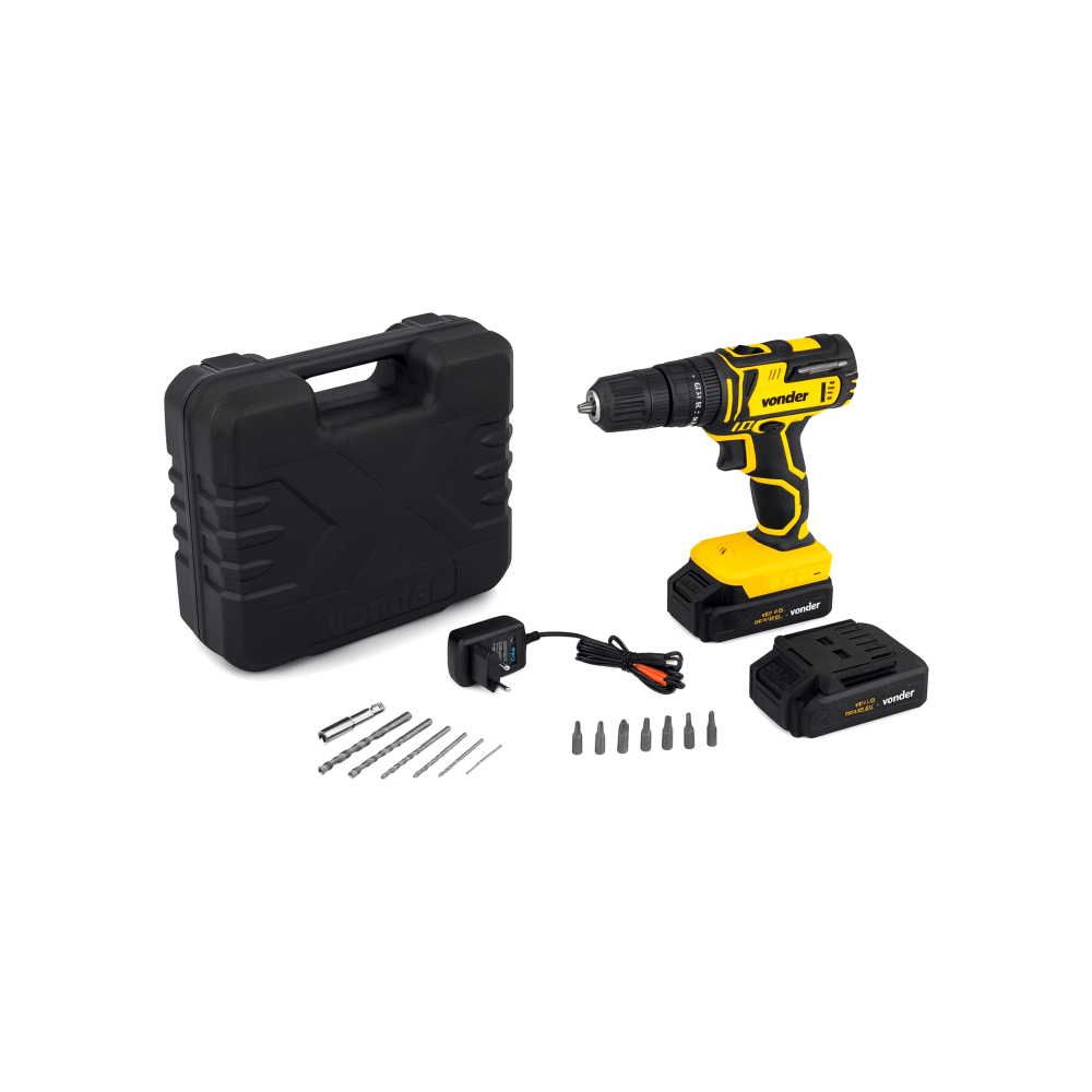 Taladro atornillador de 20 V a batería con impacto PFV020I Vonder - Miniatura 3