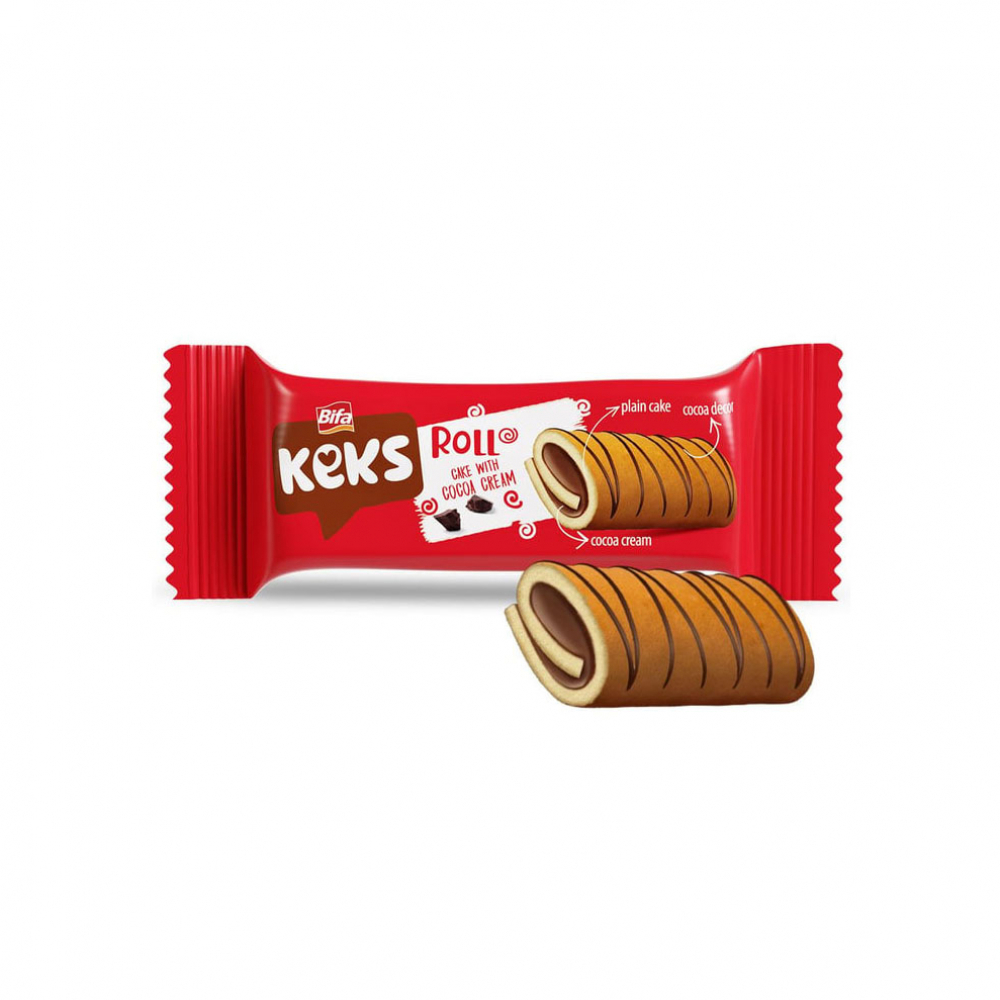 Tortas rollo con crema de cacao Bifa (55 g / 1.94 oz) - Miniatura 3