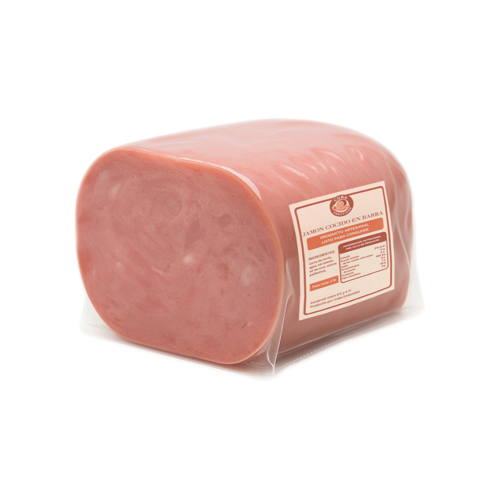 Jamón cocido en barra Cuba Embutidos (907 g / 2 lb) - Miniatura 2