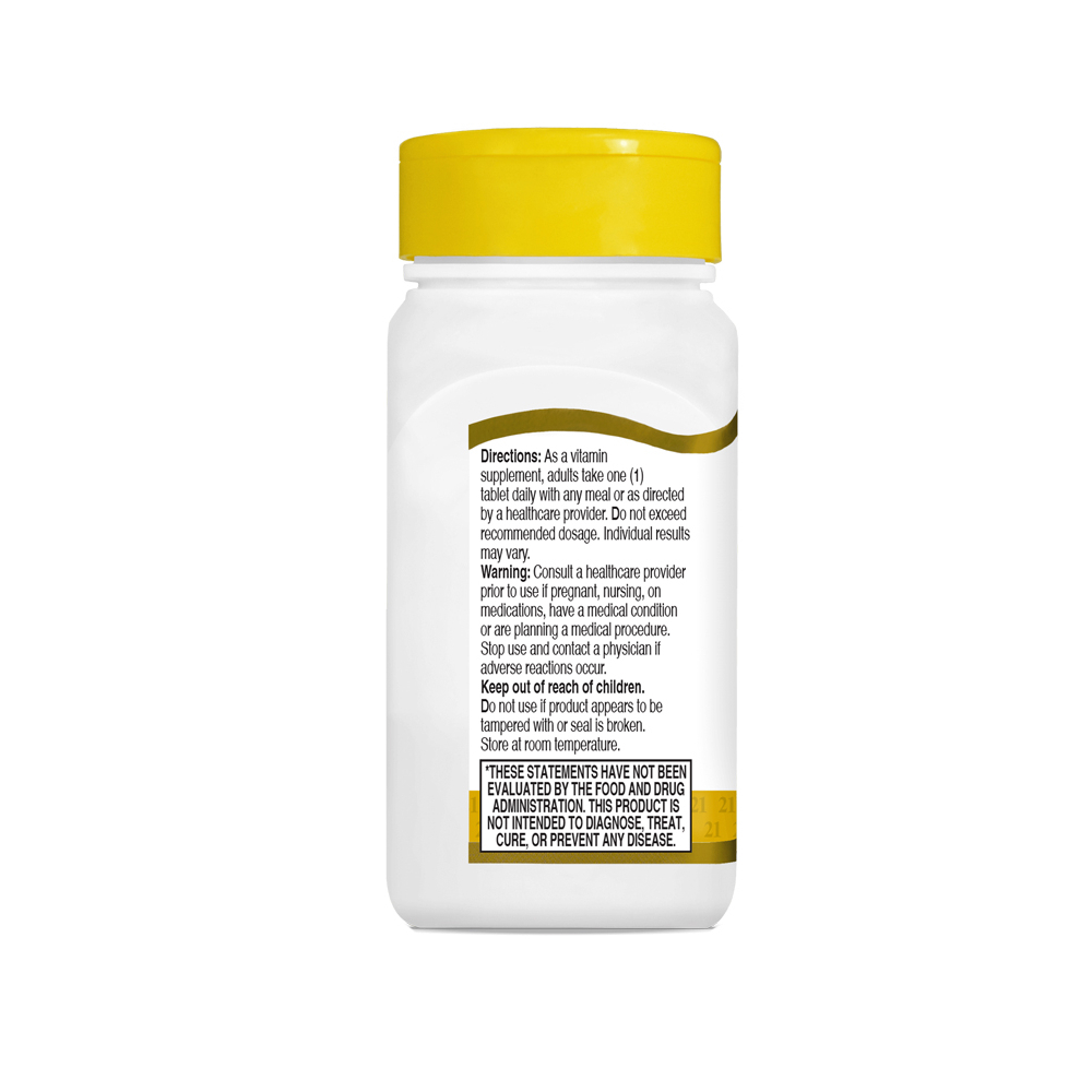 Vitamina B-6 100 mg 21st Century (110 tabletas) - Miniatura 3