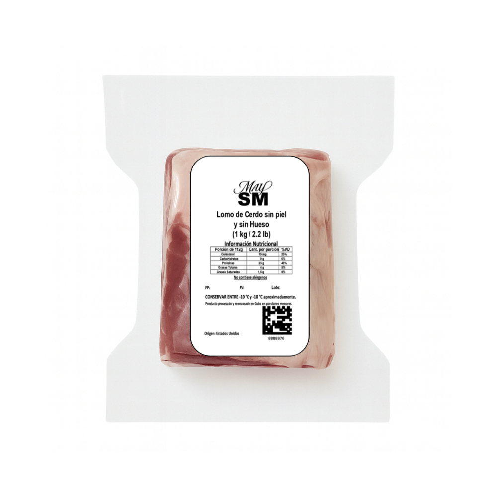 Lomo de cerdo sin hueso y sin piel May SM (1 kg / 2.2 lb) - Miniatura 3
