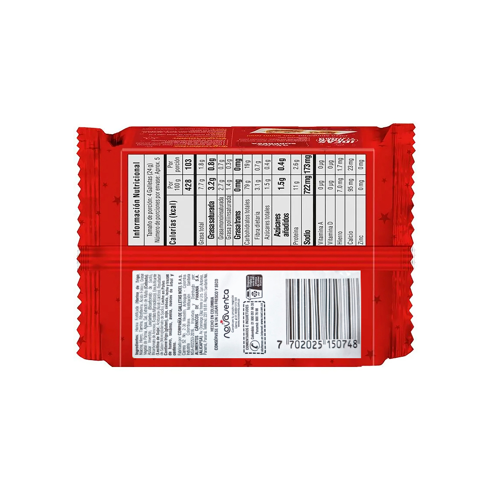 Galletas saladas tradicional Saltín Noel (102 g / 3.6 oz) - Miniatura 2