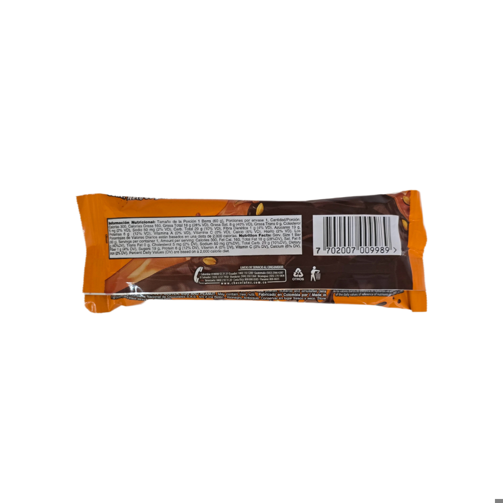 Galleta cubierta sabor a chocolate con caramelo y maní Jumbo Mix (60 g / 2.11 oz) - Miniatura 4
