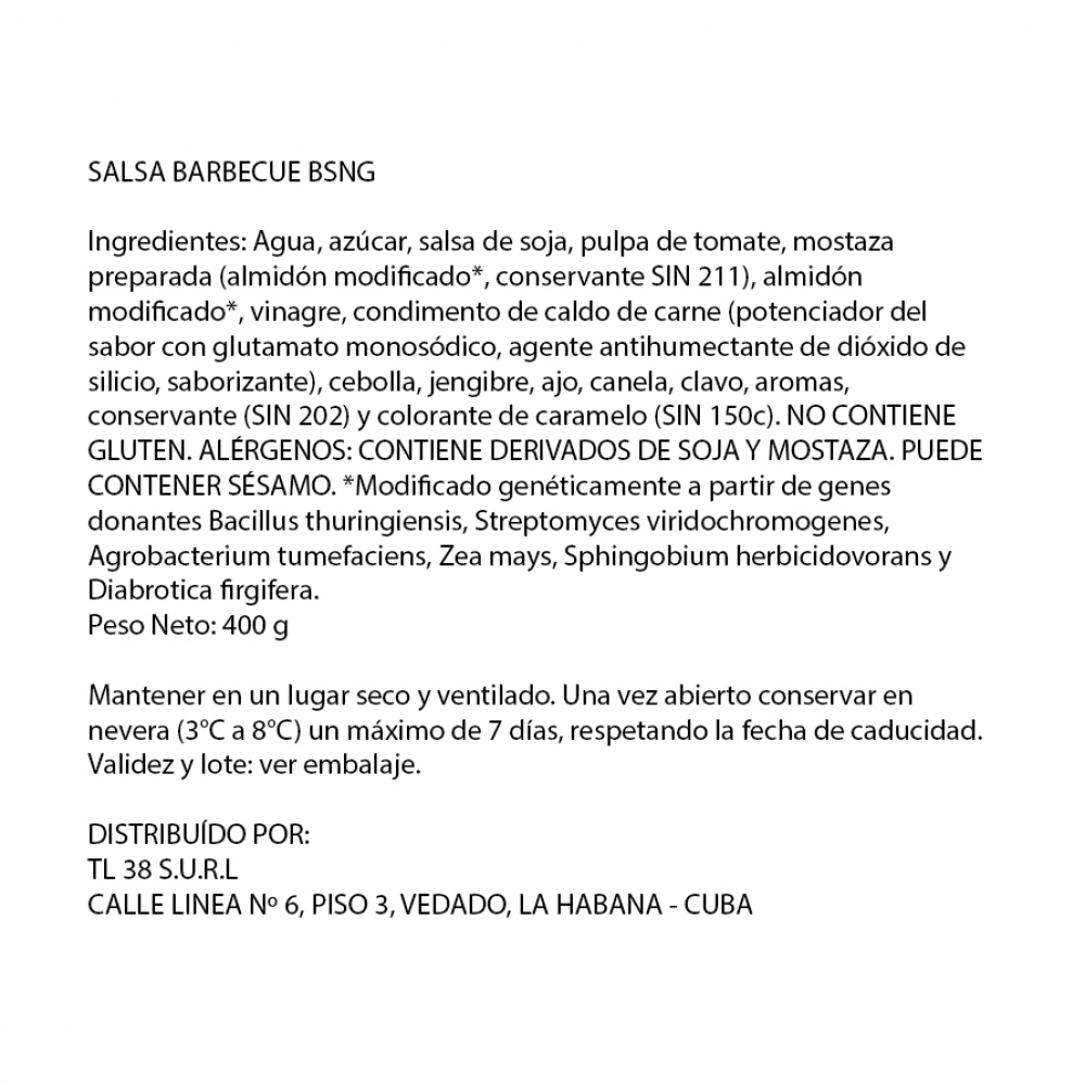 Salsa barbacoa Predilecta (400 g / 14.1 oz) - Miniatura 3