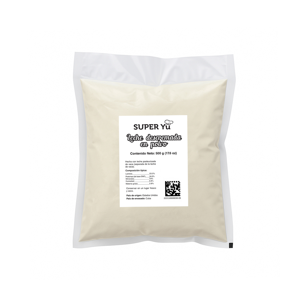 Leche en polvo descremada Super Yu (500 g / 1.1 lb) - Miniatura 2