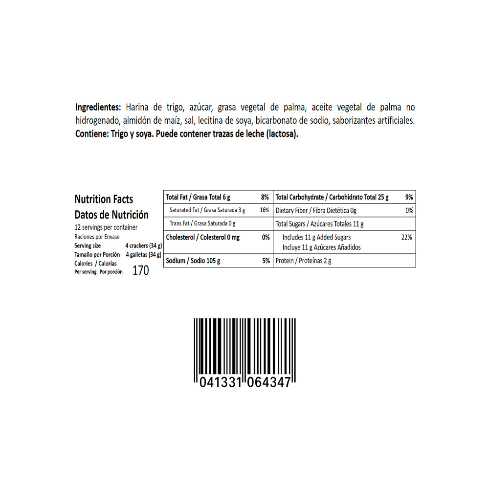 Galletas rellenas con crema sabor a coco Carnaval Goya (403 g / 14.2 oz) - Miniatura 3