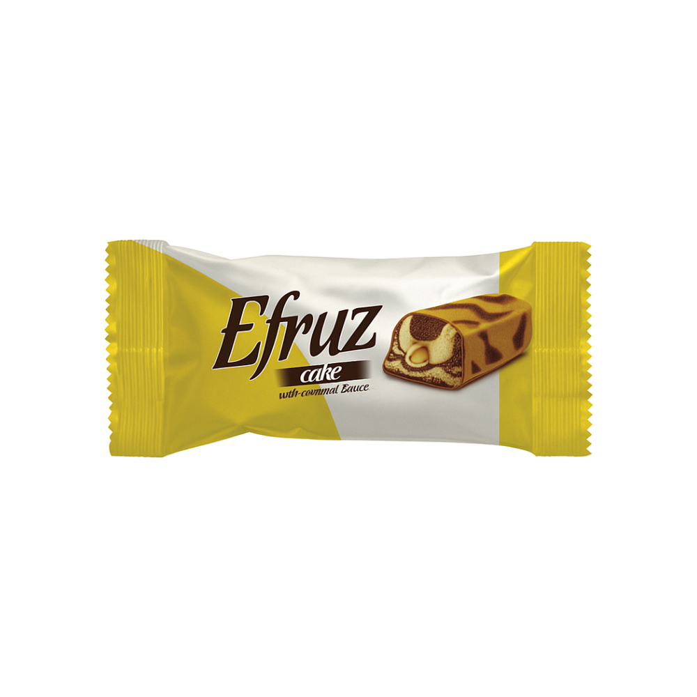 Pastel marmoleado con relleno de caramelo Efruz (40 g / 1.41 oz) - Miniatura 4