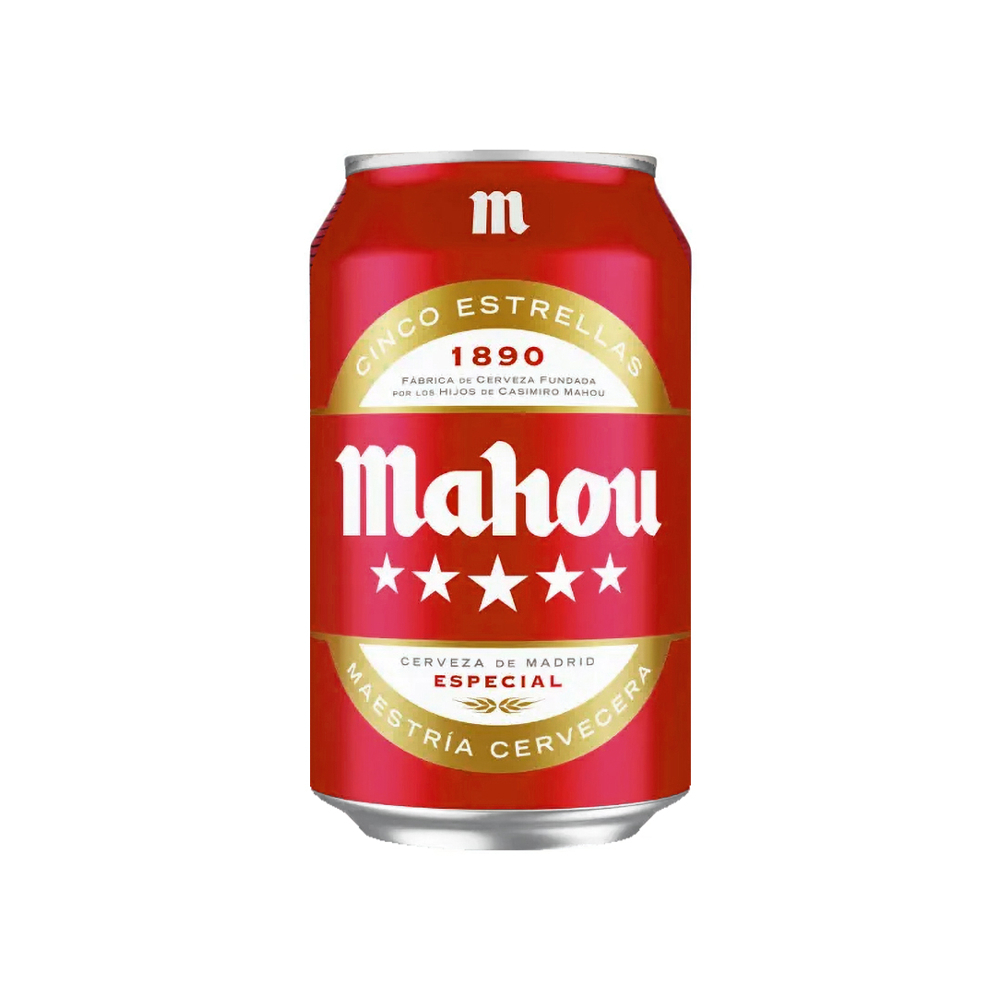 Cerveza Cinco Estrellas Mahou (12 x 330 ml) - Miniatura 2
