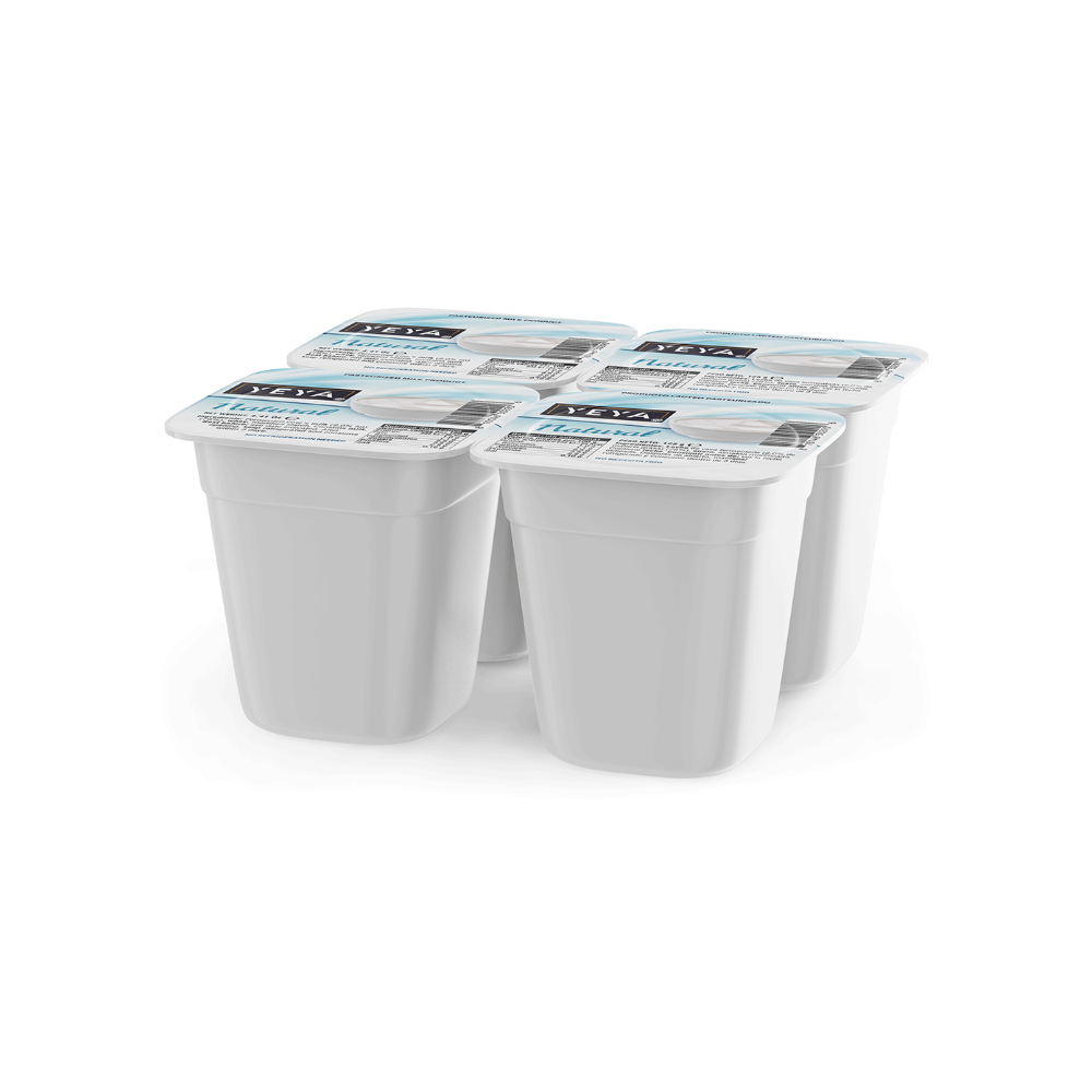 Yogurt pasteurizado natural YEYA (24 x 125 g / 4.41 oz) - Miniatura 2