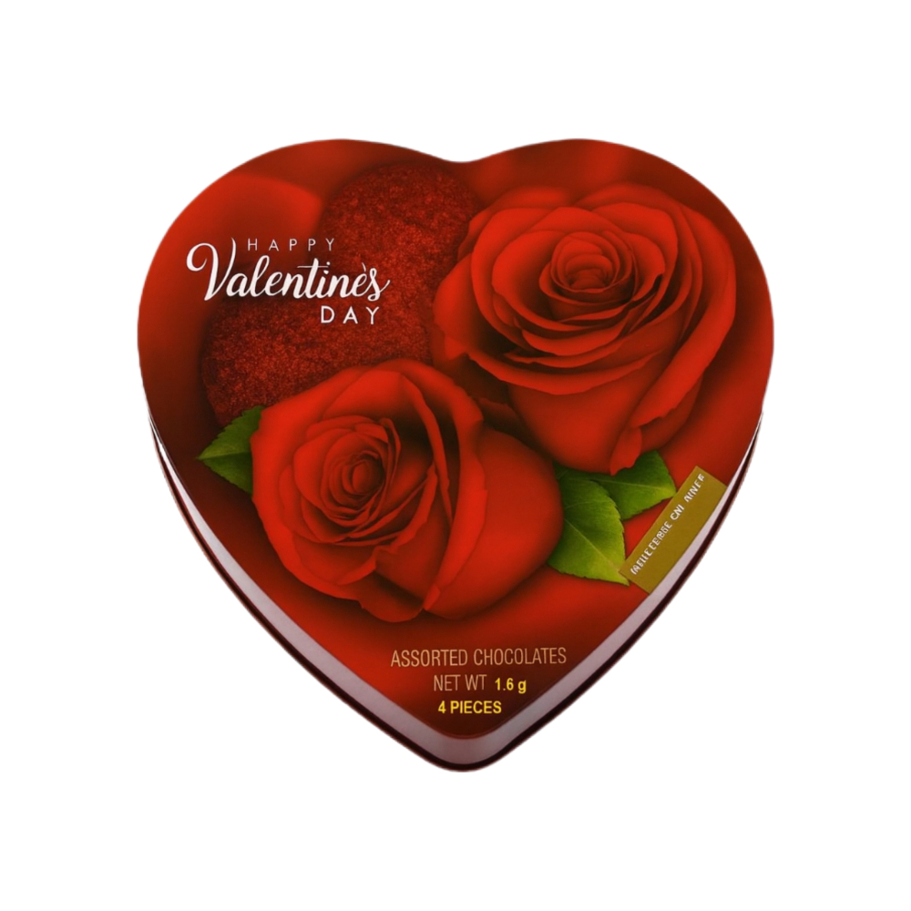 Oso de peluche color rojo Seasonal Collection & Caja de bombones Happy Valentine's Day - Miniatura 3