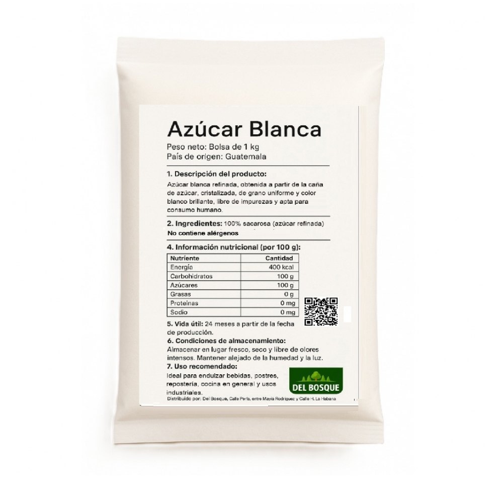 Azúcar blanca Del Bosque (1 kg / 2.2 lb) - Miniatura 2