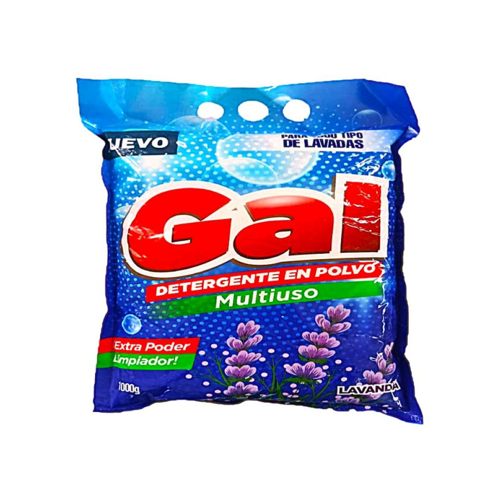 Detergente en polvo aroma lavanda Gal (1 kg / 2.20 lb) - Miniatura 3