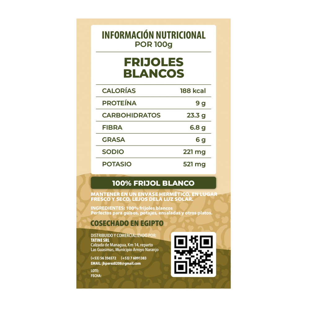 Frijoles blancos Campo Vivo (500 g / 1.1 lb) - Miniatura 2