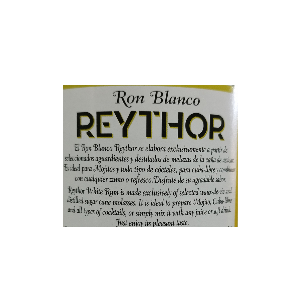 Ron blanco Reythor (1 L) - Miniatura 4