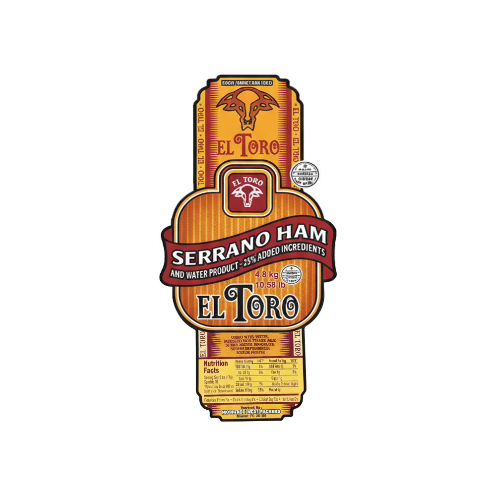 Jamón serrano salado El toro (4.8 kg / 10.58 lb) - Miniatura 2