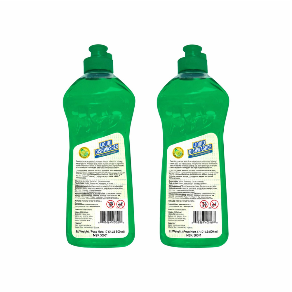 Lavavajillas líquido con aroma a limón fórmula concentrada YEYA (2 x 500 ml) - Miniatura 2