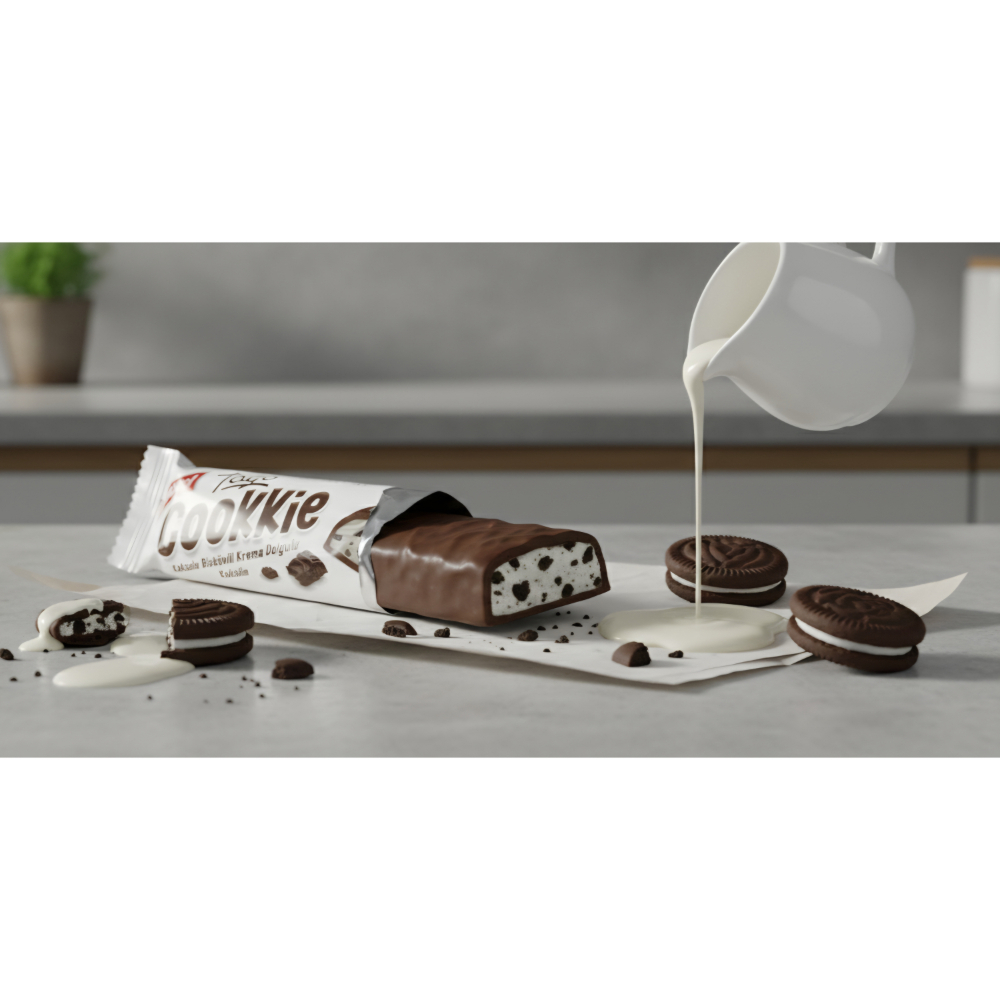 Barra de chocolate rellena de crema y galletas Booool (40 g / 1.41 oz) - Miniatura 4