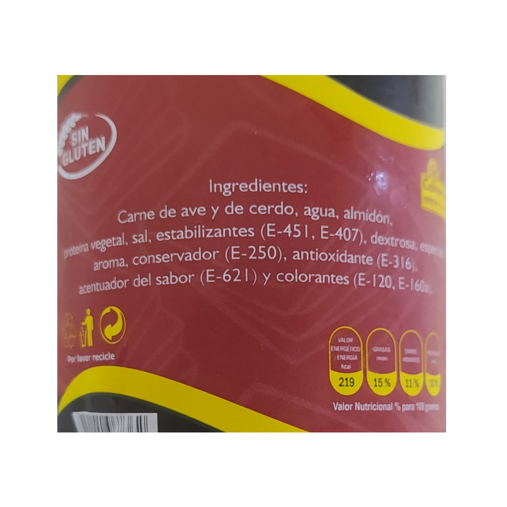 Mortadella criolla Bravo (800 g / 1.76 lb) - Miniatura 3