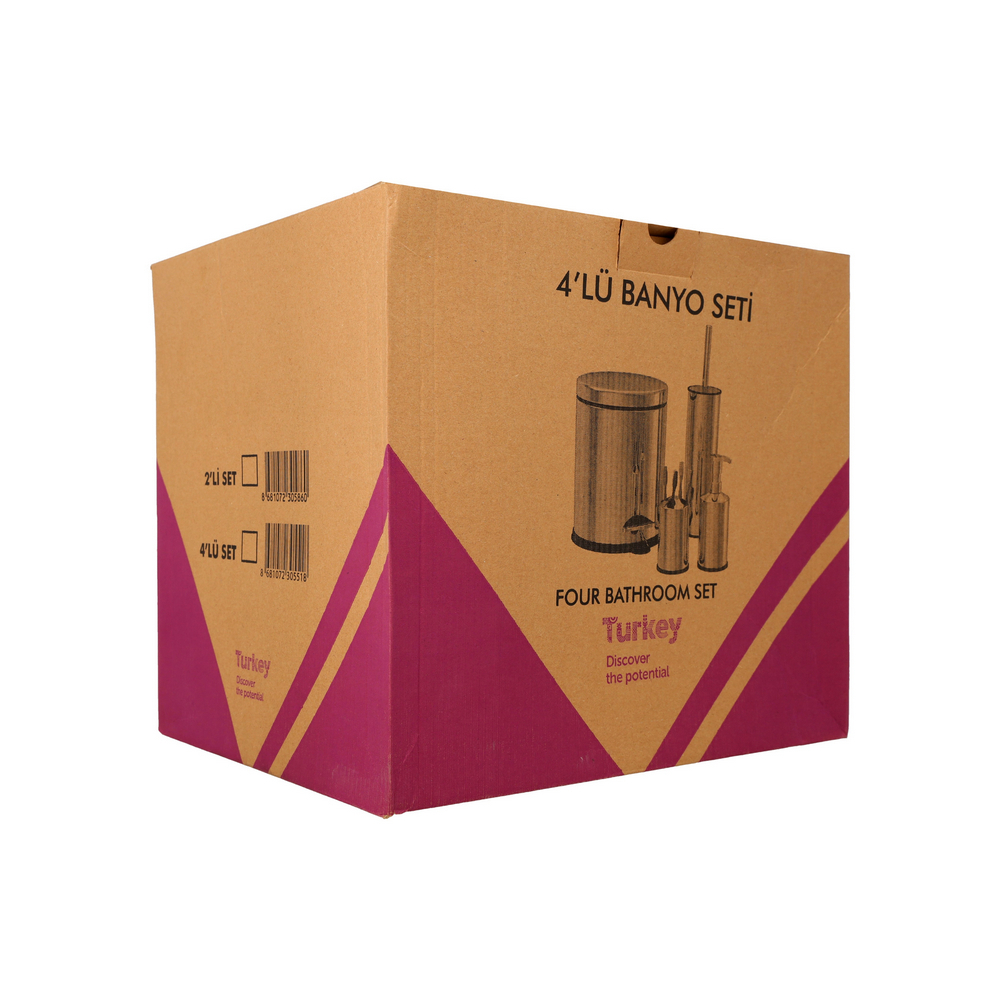 Set de baño de 4 piezas negro Perilla - Miniatura 3