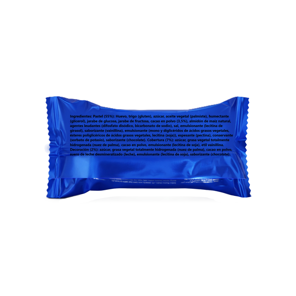 Pastel de cacao cubierto con relleno de chocolate Elvan (40 g / 1.41 oz) - Miniatura 2