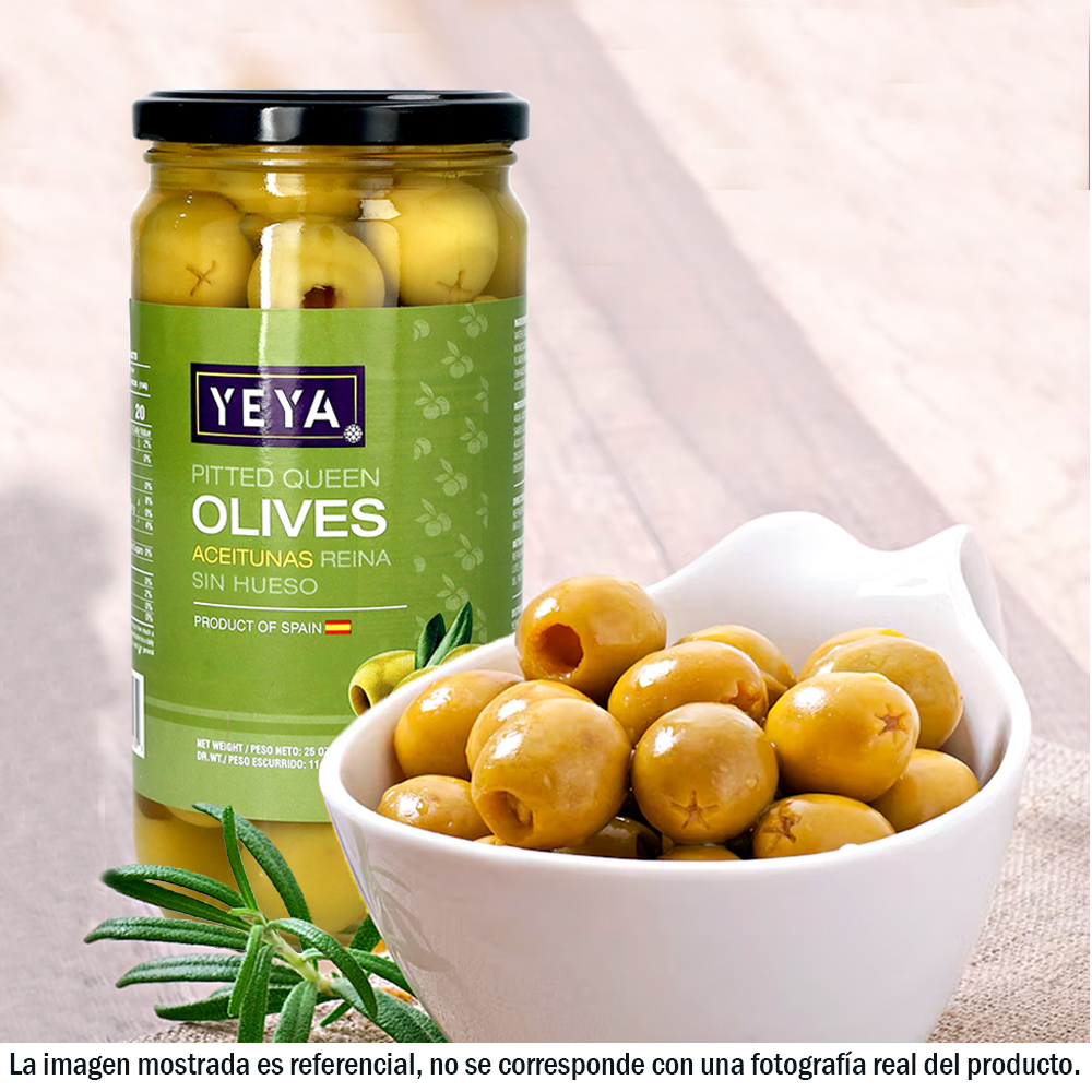 Aceituna reina extra grande sin hueso YEYA (710 g / 1.57 lb) - Miniatura 3