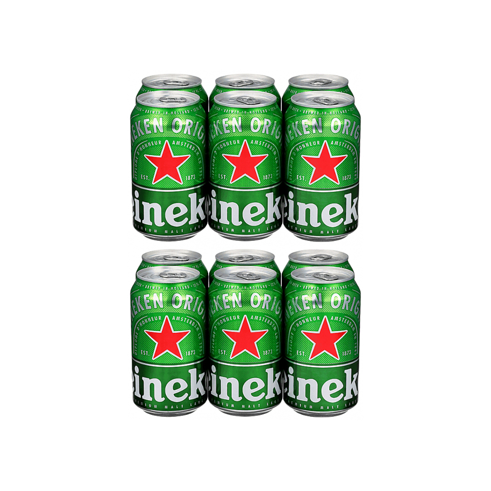 Cerveza de lata Heineken (12 x 330 ml) - Imagen 1