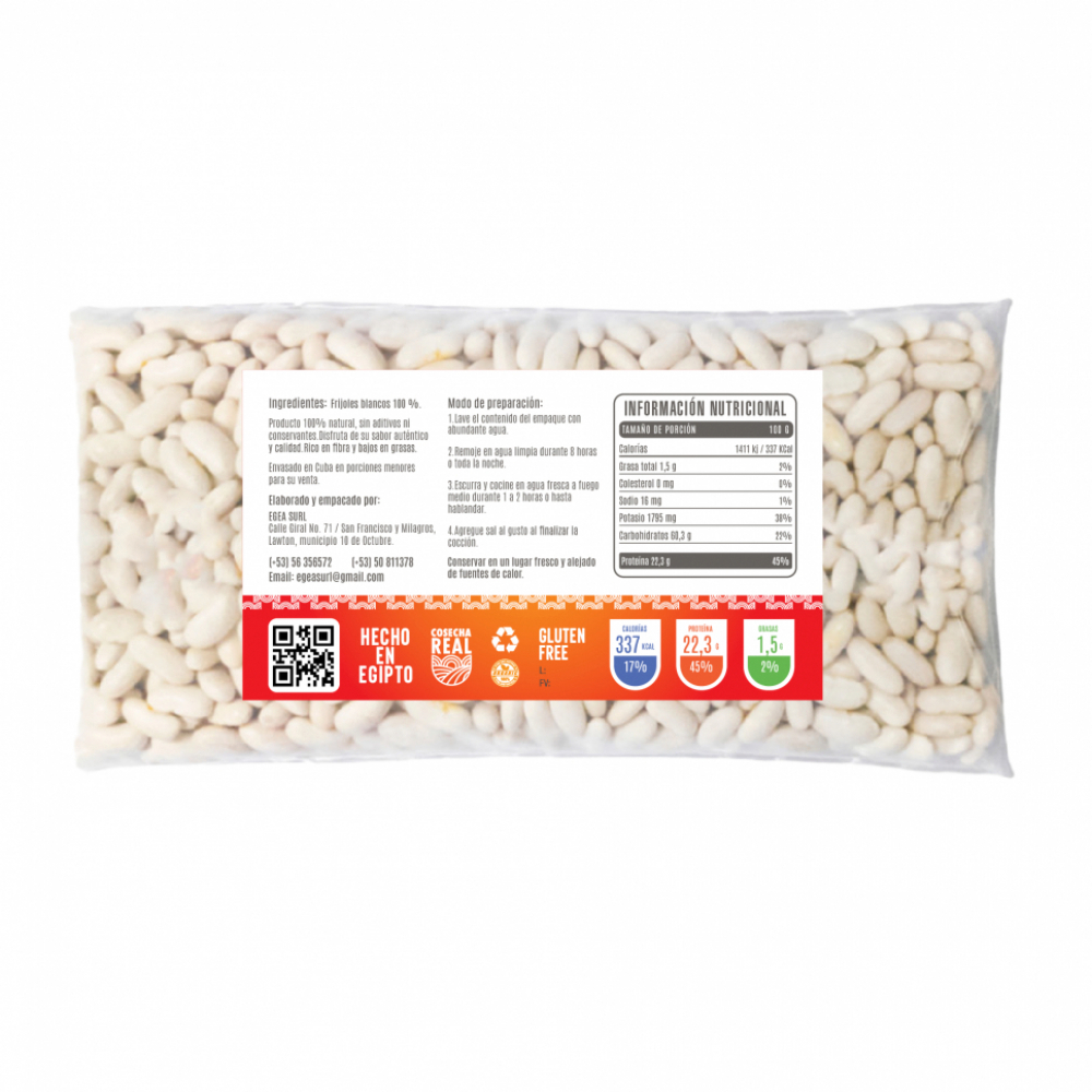 Frijoles blancos Cosecha Real (10 x 500 g / 1.1 lb) - Miniatura 2