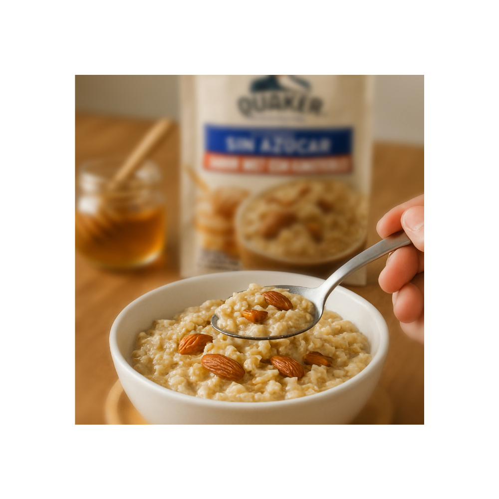 Cereal de avena integral sabor miel con almendras Quaker (35 g / 1.23 oz) + Frutos secos selectos Gancedo (175 g / 6.17 oz) - Miniatura 4