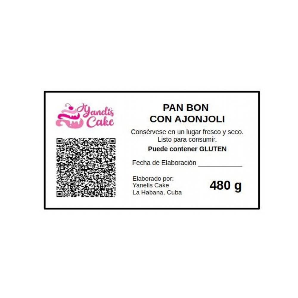 Pan Bon con ajonjolí Yanelis Cake (8 x 60 g / 2.1 oz) - Miniatura 3