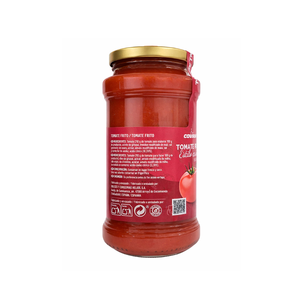 Tomate frito estilo casero Coviran (570 g / 1.25 lb) - Miniatura 3