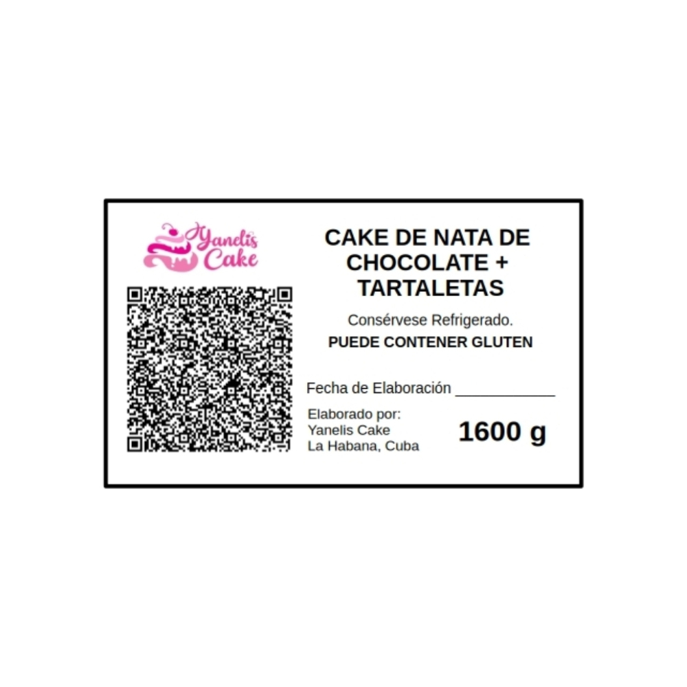 Cake de nata de chocolate (6 comensales) + tartaletas - Miniatura 2