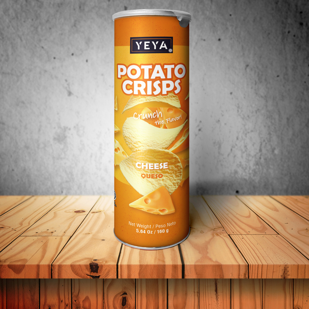 Papas fritas crujientes sabor a queso YEYA (14 x 160 g / 5.64 oz) - Miniatura 2
