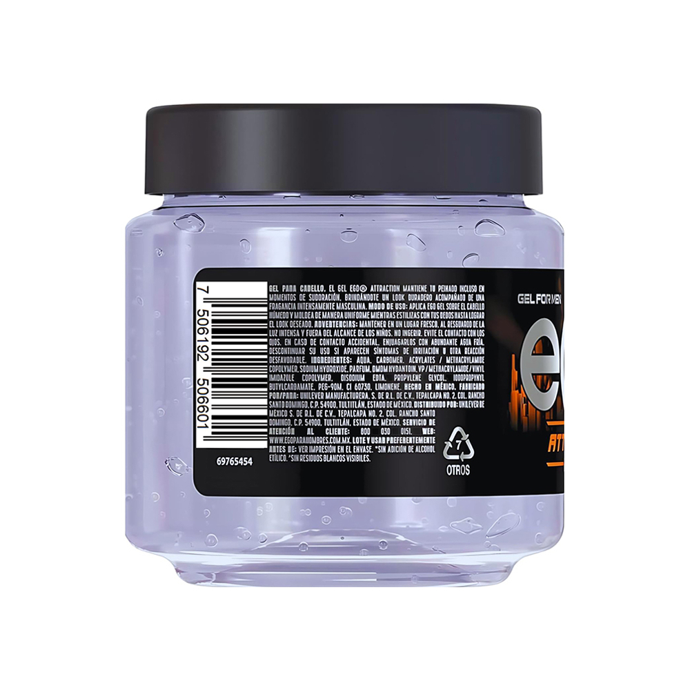 Gel para el cabello para hombre Attraction Ego (200 ml) - Miniatura 2