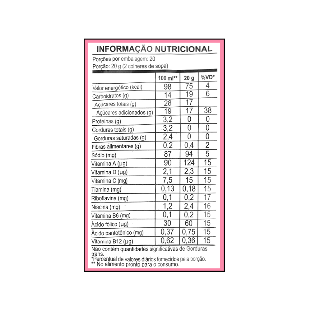 Fresa en polvo instantánea con vitaminas Apti (400 g / 14.1 oz) - Miniatura 3