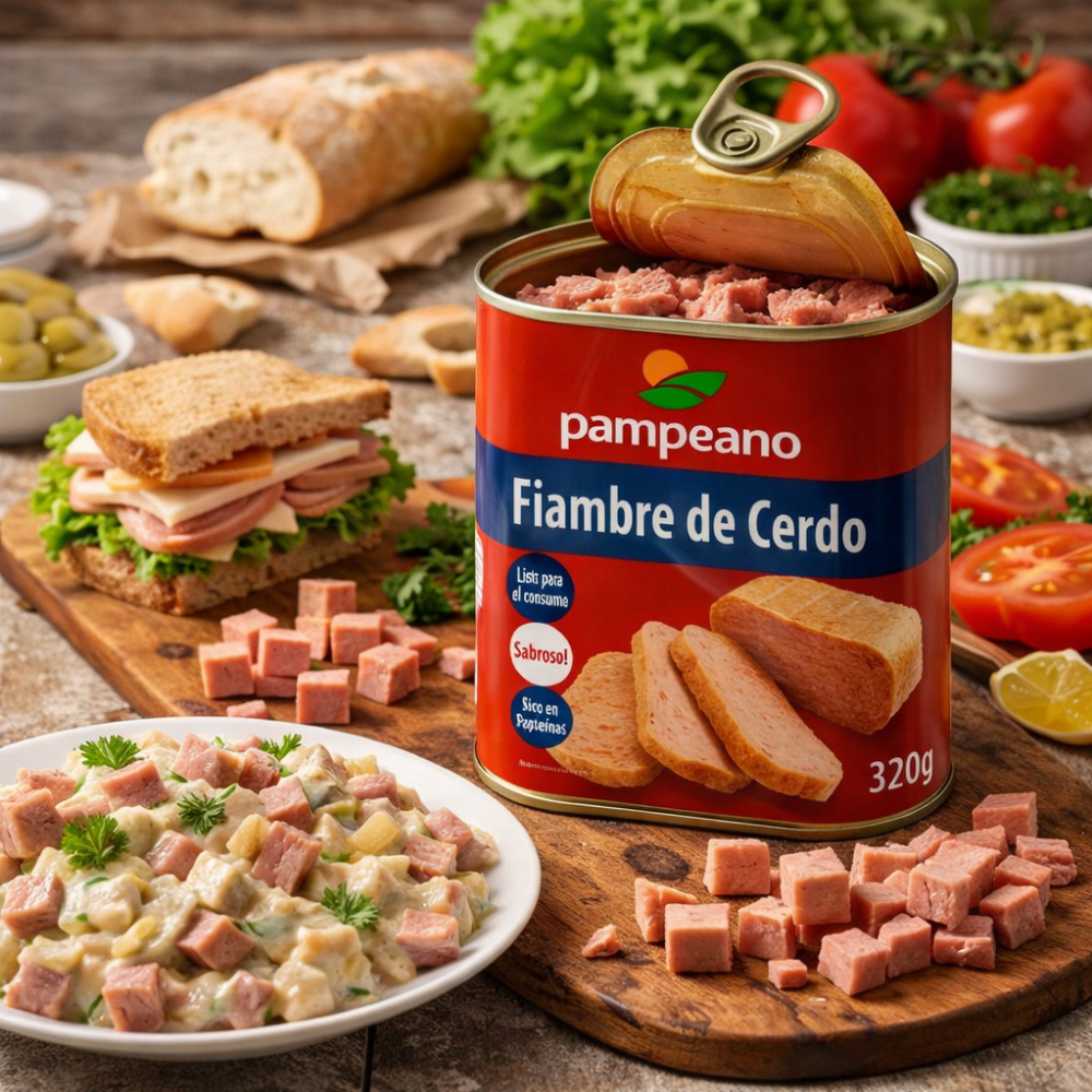 Fiambre -spam- de cerdo Pampeano (320 g / 11.28 oz) - Miniatura 4