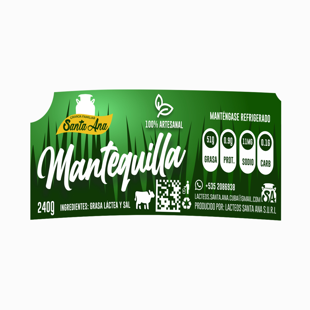 Mantequilla con sal Santa Ana (240 g / 8.46 oz) - Miniatura 2