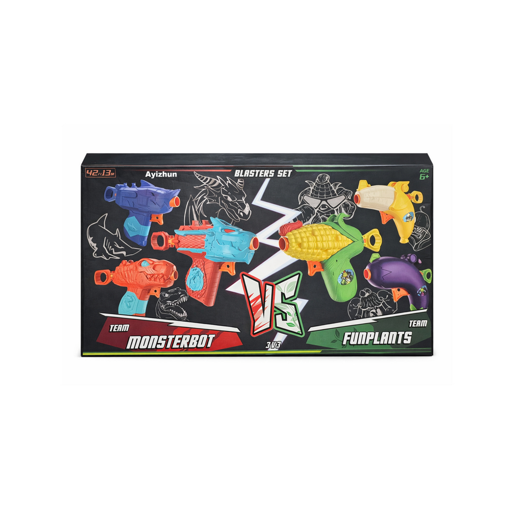 Set de pistolas de juguetes Ayizhun (6 U) - Imagen 1