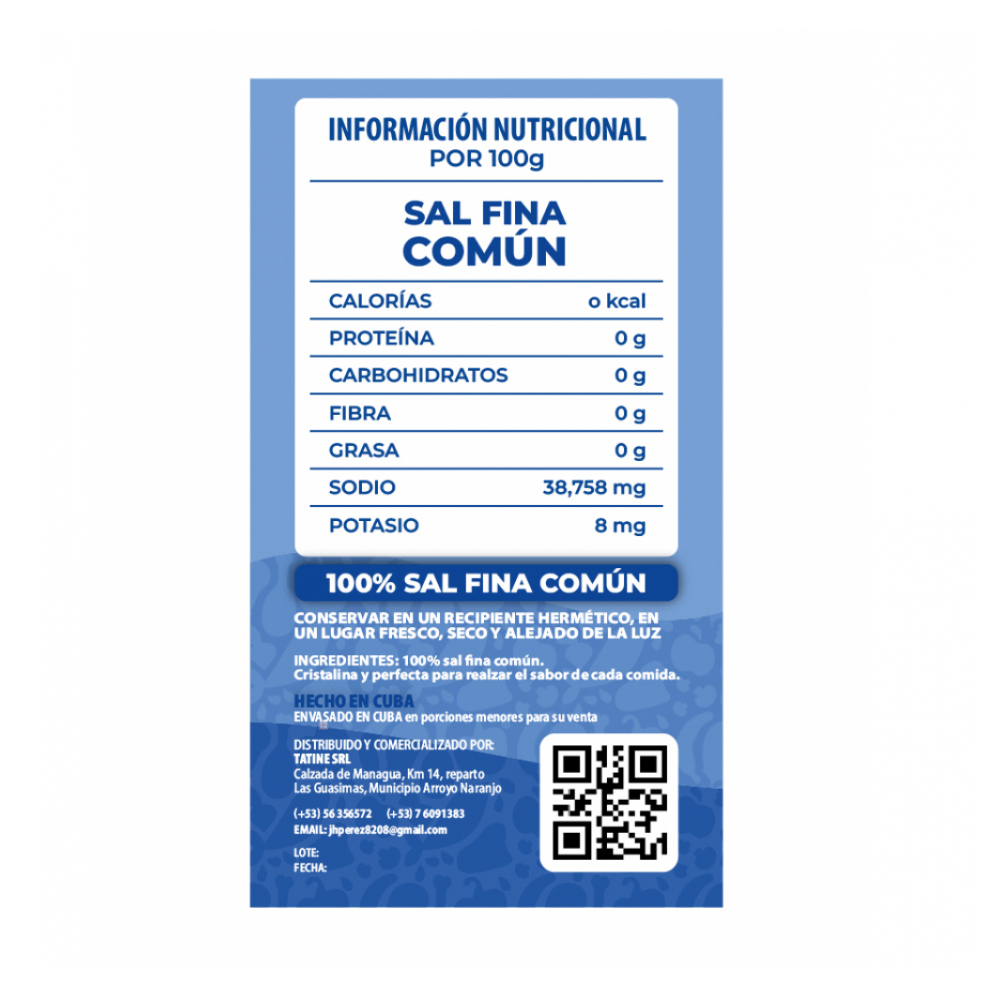 Sal fina común Campo Vivo (4 x 500 g / 1.1 lb) - Miniatura 2