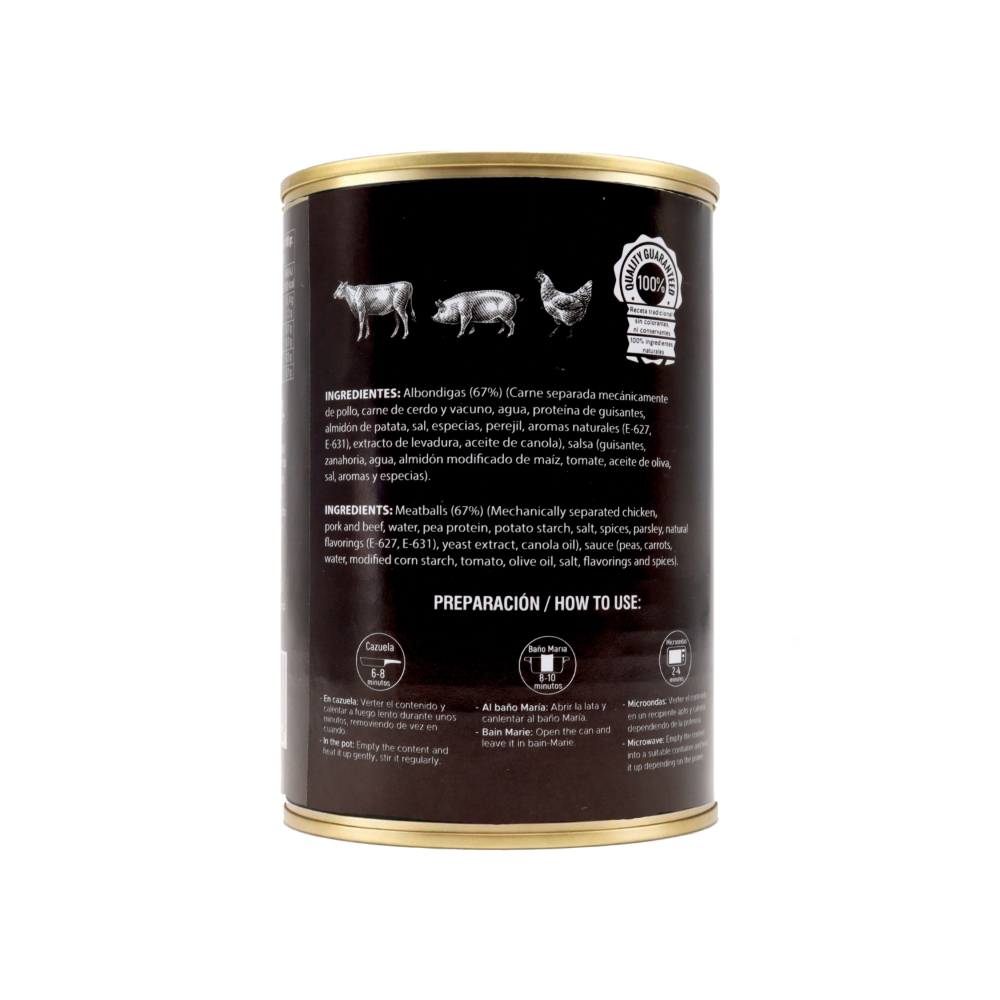 Albóndigas con guisantes Martínez Campera (415 g / 14.64 oz) - Miniatura 2