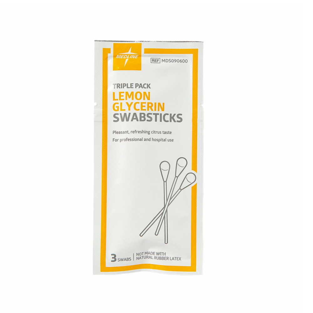 Bastoncillos de glicerina y limón orales Medline (3 U) - Miniatura 2