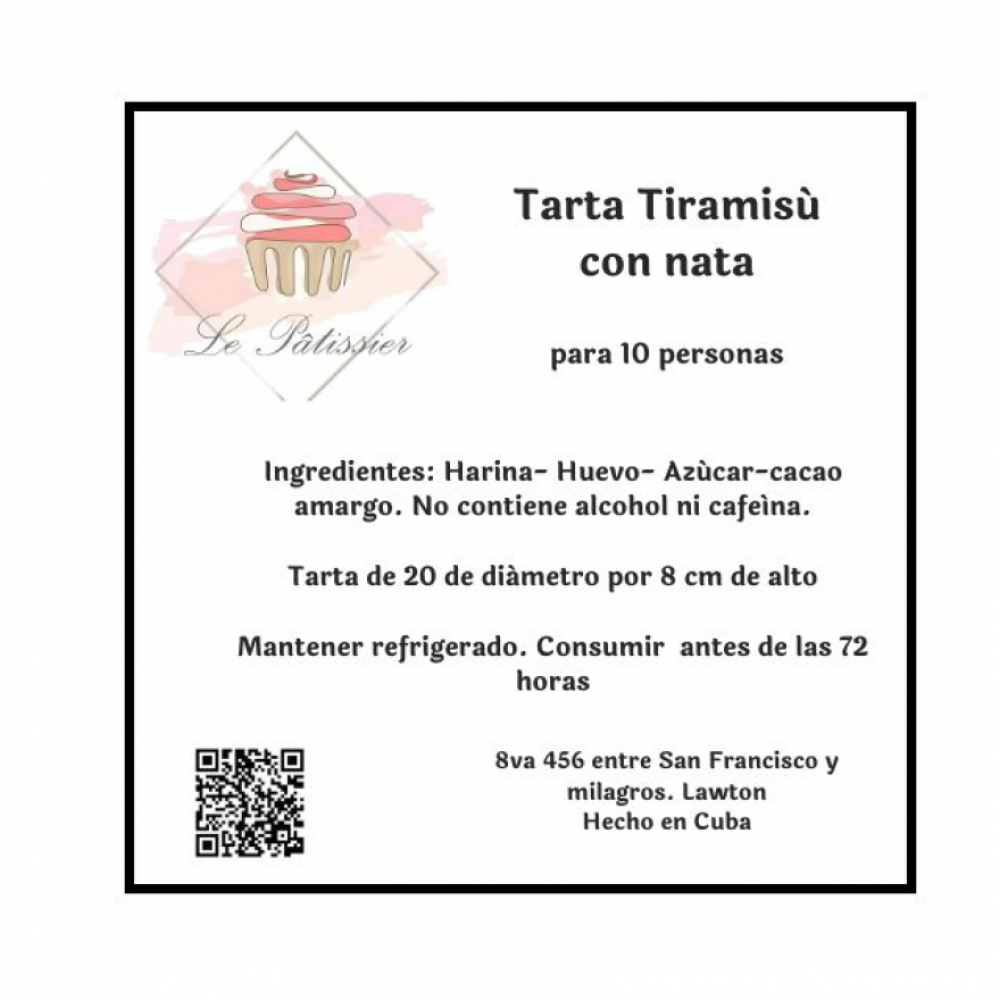 Tarta tiramisú con nata Le Patissier (10 personas) - Miniatura 4