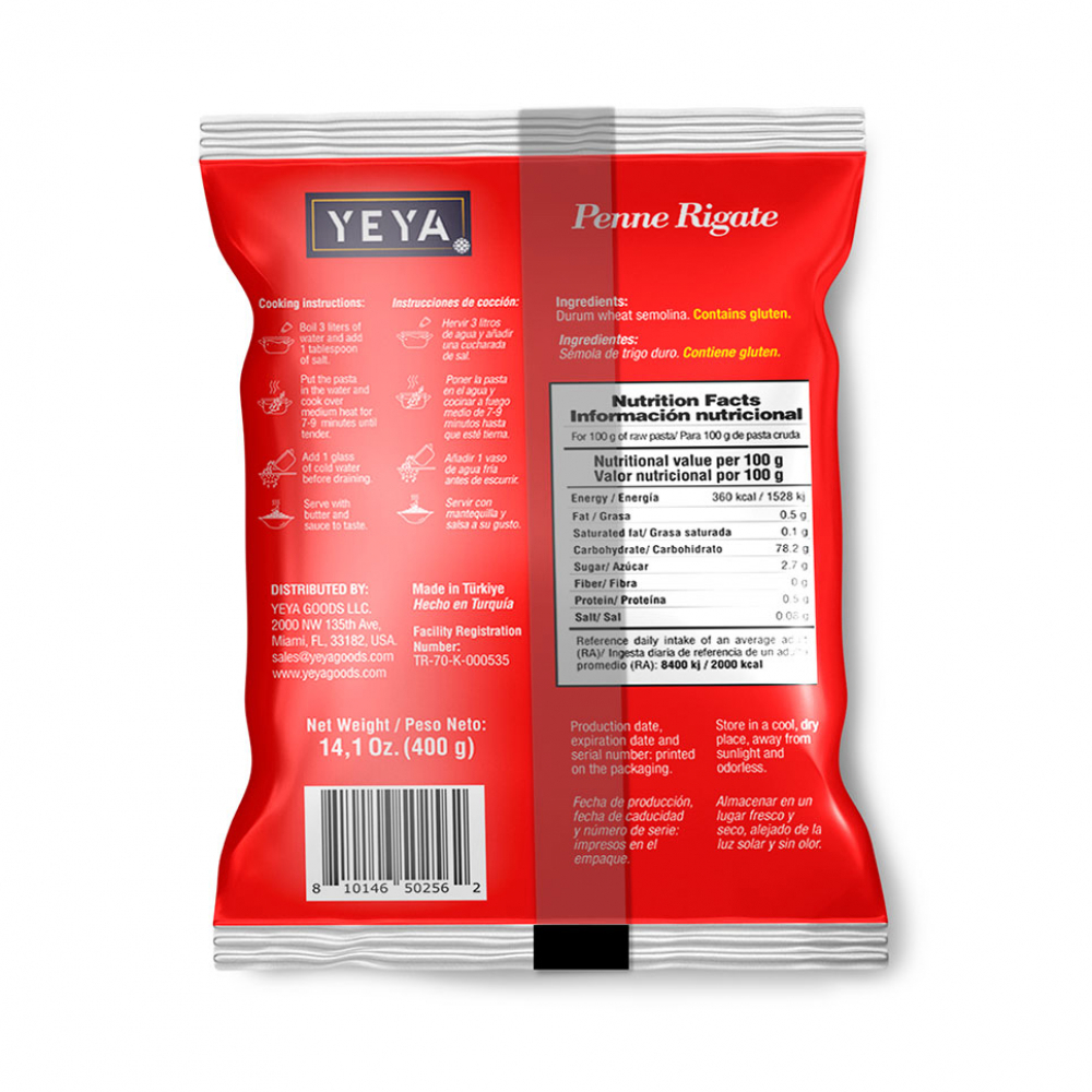 Pasta penne YEYA (400 g / 14.11 oz) - Miniatura 2