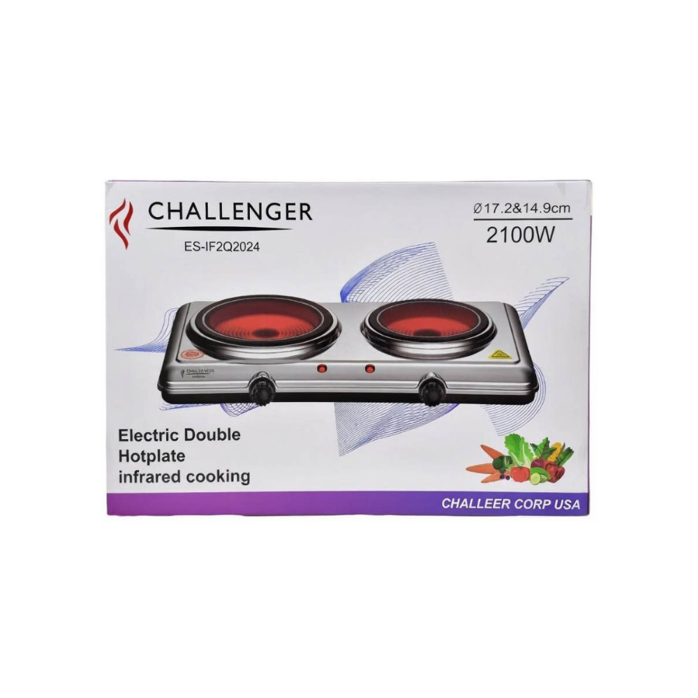 Cocina inflarrojo doble de 2100W Challenger ES-IF2Q2024 - Miniatura 4