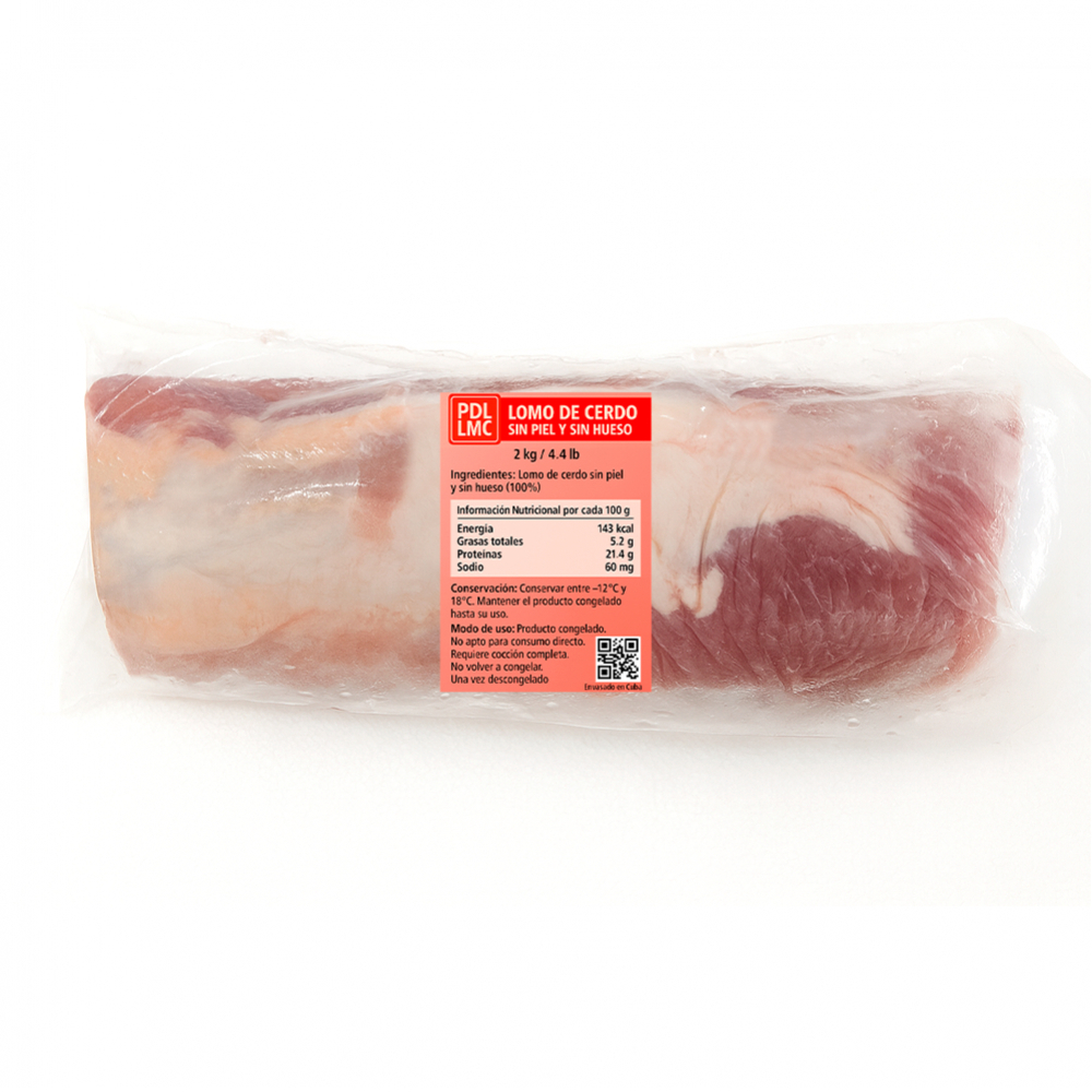 Lomo de cerdo sin piel y sin hueso PDL LMC (2 kg / 4.4 lb) - Miniatura 2